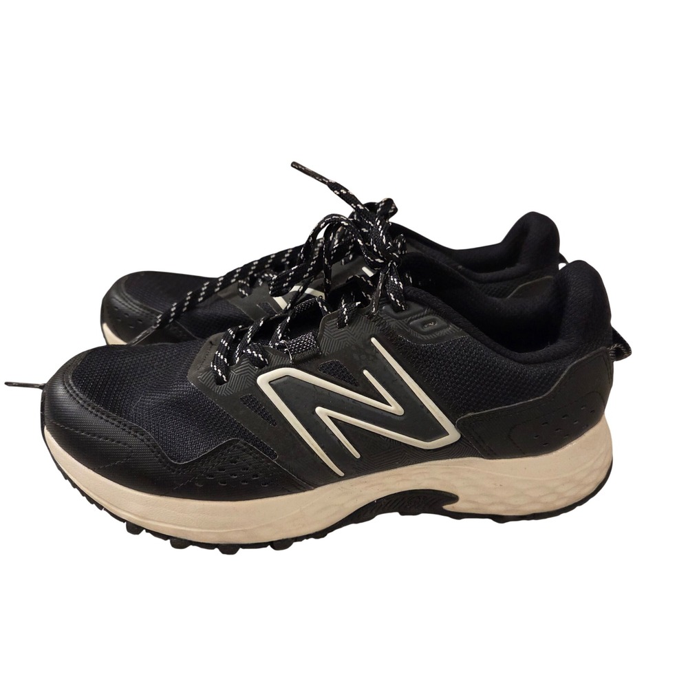 New Balance‎ 410 v8 Black White Trail Running Shoes Womens 8.5 D Wide WT410LB8